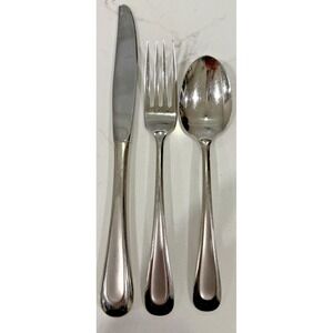 Oneida‎ Satin Sand Dune Stainless Flatware USA  Fork, Knife, Spoon 3 Piece Lot